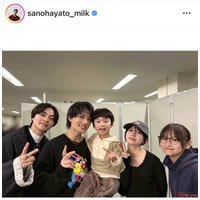 M!LK佐野勇斗、アリーナツアー完走を報告！ドラマ『ESCAPE』共演者との集合SHOTも「久々会えて嬉しかったぁー！」