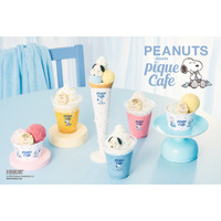 ジェラピケカフェ×PEANUTSコラボ再び、眠るスヌーピーのクレープや華やかスムージー