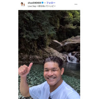 3児の父・照英「愛娘9歳にしか出来ない珍芸」娘＆愛犬公開「可愛いが溢れてる」「器用」と反響