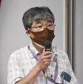 NPT再検討会議からの帰国報告を行う「全国被爆二世団体連絡協議会」の崎山昇会長＝31日午後、長崎市