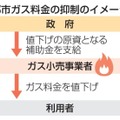 ガス小売り事業者に値下げ補助金 画像
