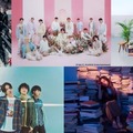 （左上から時計回りに）AI、ENHYPEN、SEVENTEEN、DXTEEN、LE SSERAFIM、milet、マカロニえんぴつ、Perfume