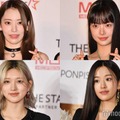 （左上から時計回りに）SAKURA、HONG EUNCHAE、ユジン、ガウル（C）モデルプレス