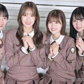 モデルプレスのインタビューに応じた平尾帆夏、佐々木久美、松田好花、上村ひなの（C）モデルプレス