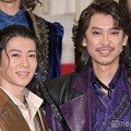 ミュージカル「三銃士」の初日囲み取材会にした末澤誠也、坂本昌行（C）モデルプレス