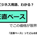 ビジネス用語「正直ベース」ってどんな意味？ 画像