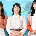 ＝LOVE佐々木舞香・野口衣織・高松瞳、モアナカラー衣装で登場 “私たちにとってすごく光”な存在とは【モアナと伝説の海２】 画像