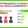 ChatGPTやBingなどの会話型AIツールを語学学習に活用したことがあるか