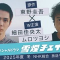 細田佳央太＆ムロツヨシ、東野圭吾氏スペシャルドラマW主演 雪山シリーズ3作目のドラマ化【雪煙チェイス】 画像