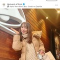 「素敵なカメラマンさん」飯田圭織、7歳娘がパシャリ！笑顔SHOTに反響「今日も可愛い」 画像