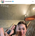 筧美和子、サウナや海鮮など富山旅を満喫！中村アンとの笑顔2SHOTも公開 画像