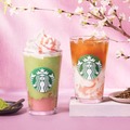 スタバ新作「抹茶と桜わらびもち フラペチーノ」和素材MIXの限定ビバレッジが春を届ける 画像