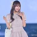 SKE48野村実代、頬のリボンに視線集中 ミニスカセットアップでガーリーに【GirlsAward 2025SS】 画像