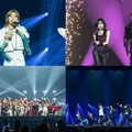 （上段左から）D-LITE、チョ・ユリ、ジャン・ハオ（下段左から）IS:SUE、INI「KCON JAPAN 2025」（C）CJ ENM Co., Ltd, All Rights Reserved