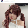 田中れいな「髪の毛ピンクに戻した」最新ヘアSHOTをファン絶賛「超可愛い」「似合いすぎ」 画像