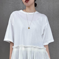 技アリ白Ｔでさりげなくお腹をカムフラージュ。Ｔシャツインの着こなしに抵抗がある人、必見です【40代の毎日コーデ】 画像