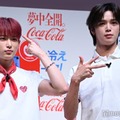 コカ・コーラ「いつもより2冷たい自動販売機」体験取材会に出席したHARUA、K（C）モデルプレス