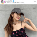 「スタイル抜群」板野友美、キャミドレスを着こなす夏コーデSHOTに絶賛の声「可愛すぎる」 画像