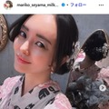 元日テレアナ・脊山麻理子、美ヒップ強調の水風呂ショット「魅力的なポーズ」「セクシー」の声 画像