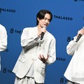 timelesz新メンバー、5人で初のCM会見登場 橋本将生「かき上げと言ったら僕」 画像