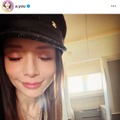 「まじ毛穴どこ」浜崎あゆみ、瞼を閉じた美肌SHOTに反響「幸せそうな笑みがたまらない」 画像