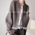 今期、注目したいブラウン系ワントーンスタイル。品格漂うブルゾン×レースならやわらかな印象に【40代の毎日コーデ】 画像