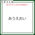 クイズです！「『あうえおい』のあらわす単語を読み解けますか」声に出すとわかるかも！【難易度LV３.・中辛】 画像