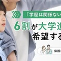 子供に望む学歴「大卒」6割…8割が自分と同等かそれ以上 画像