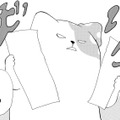 「絵でも描いてるのか？」きのこいぬに原稿を破られる…これじゃ家で仕事ができない【きのこいぬ #16】 画像