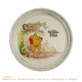 ＜ヴィンテージアートシリーズ＞丸型プレート　穴プーさん【展覧会限定】2,640円