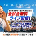 バーチャル高校野球、地方全試合を6/13から無料配信 画像