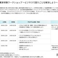 起業家体験ワークショップ「ビジネスで困りごとを解決しよう」日程