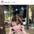 「今日好き」表すみれ、へそピのぞくミニ丈トップスコーデ披露に反響「美少女降臨」「スタイル抜群」 画像