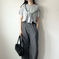 【ユニクロ・GU】全身グレーコーデ。ワントーンを洗練見えさせる鍵は”濃淡”【40代の毎日コーデ】 画像