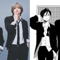 「うるわしの宵の月」なにわ男子・道枝駿佑＆安斉星来、原作オマージュカット公開 黒スーツ姿＆無邪気に頬張る食事ショットも 画像