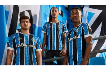 強豪グレミオ、「鮮烈な斜めライン」の2020-21新ユニフォームを発表！ 画像
