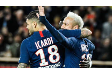 PSG、ついに練習再開！ネイマールとイカルディの「ネット当て」がこれ 画像