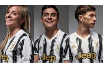 ユヴェントス、2020-21新ユニフォーム発表！「手書き風ストライプ」が登場 画像
