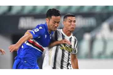 ロナウド、今季初ゴール！吉田麻也の目の前で決めた「無慈悲シュート」がこれ 画像