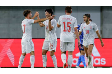 U-24日本代表と戦ったスペイン五輪代表 「フリーキック練習」がすごい 画像