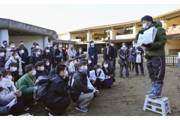 大川小遺族、高校生に講話 画像