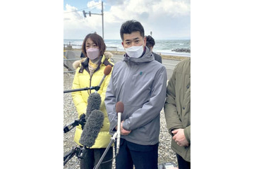 立民泉代表、新潟の拉致現場視察 画像