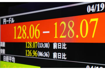 東京円、一時128円台 画像