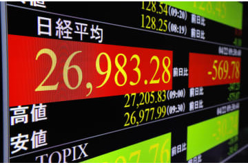 東証、午前終値2万7033円 画像