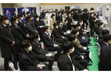 来春卒大学生、就職内定率58％ 画像