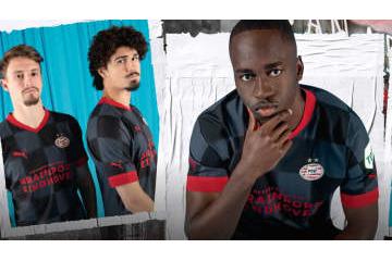 堂安所属のPSV、2022-23新アウェイユニフォーム発表！デザインは「格子柄」復活 画像