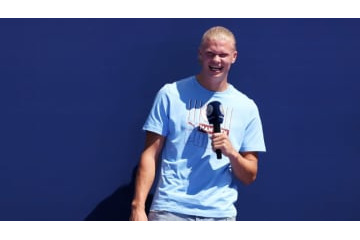 「この言葉は言いたくないけど…」シティ移籍のハーランド、ユナイテッドネタで喝采 画像