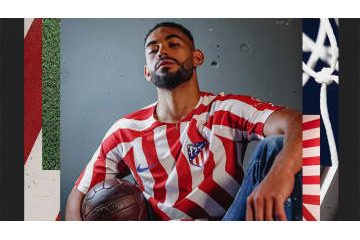 アトレティコ・マドリー、2022-23新ユニフォーム発表！ホームは衝撃「ジグザグ模様」 画像