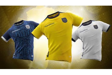 エクアドル代表、カタールW杯に向けた2022新ユニフォームを発表！ 画像