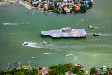 インド初の国産空母就役 画像